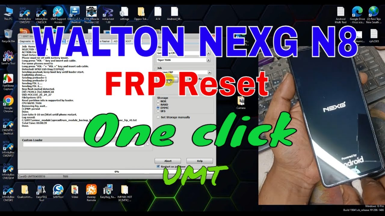 WALTON NEXG N8 Frp Bypass UMT Reset All Version WALTON NEXG N8 Frp Bypass UMT Reset All Version