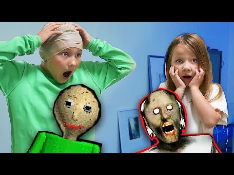 БАБУЛЯ против BALDI! Я СТАЛА Бабушкой, а ДАША СТАЛА БАЛДИ! В реальной жизни!