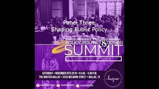 2nd Annual Policy, Politics & Donor Summit - Panel Three - Shaping Public Policy