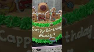 Supercute Capybara Birthday Cake.