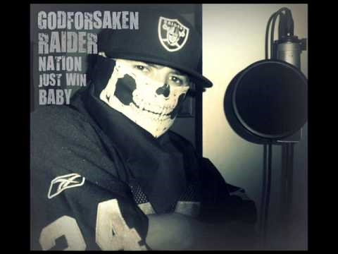 GODFORSAKEN RAIDER NATION SILVER AND BLACK