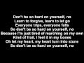 Jess Glynne - Don’t Be So Hard On Yourself Lyrics