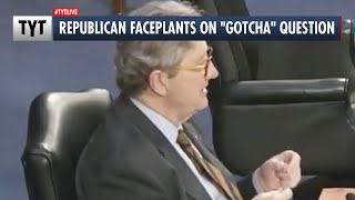 Republican FACEPLANTS "Gotcha" Question