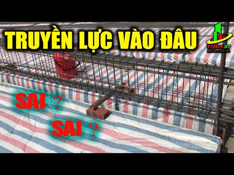 Thi công thép dầm sàn nhà dân như thế này thì thép dầm truyền lực vào cột thế nào ?
