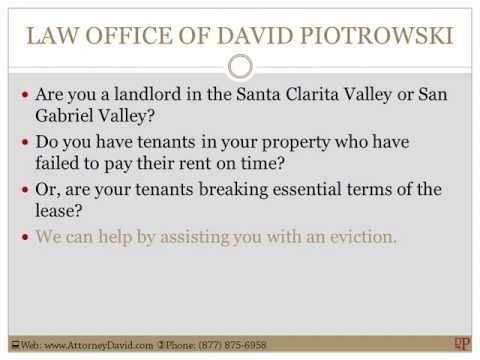 Overview of the California residential evictions process, with an emphasis on Santa Clarita and Los Angeles county.