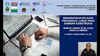 Membuat Gambar Detail Kusen Jendela Aluminium
