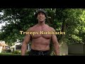 camel kickbacks for arms/triceps
