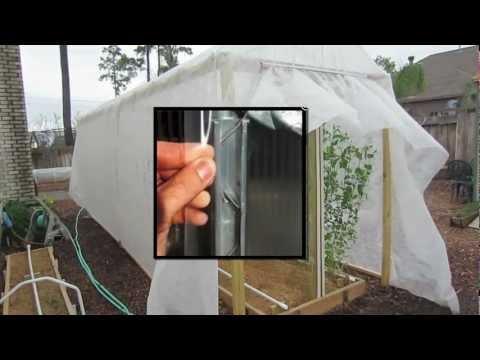 DIY Greenhouse Fabric & Film Fastener, No Clips or Wiggle Wire