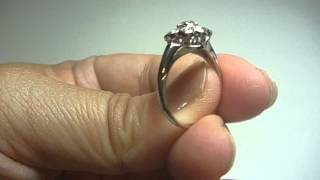 Pt900 Diamond Ring