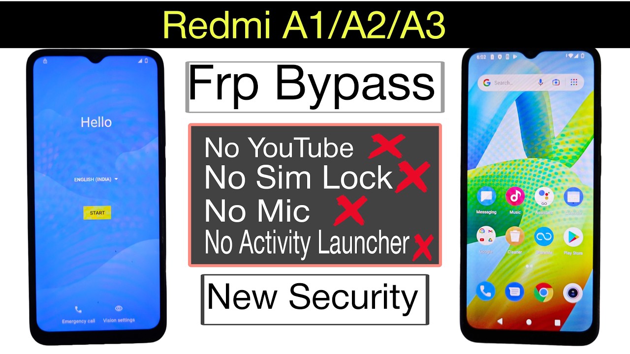 How To Bypass Frp Lock on Redmi A1 Plus/A2 Plus/A3/Redmi How To Bypass Frp Lock on Redmi A1 Plus/A2 Plus/A3/Redmi