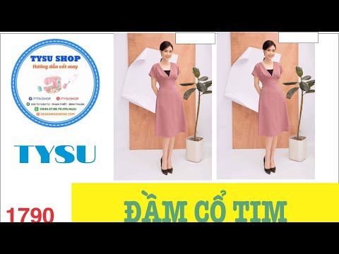 Thanh Lịch Cùng Đầm Cổ Tim - 1790