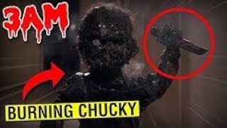 Burning My Haunted Chucky Doll At 3Am Challenge Gone Wrong