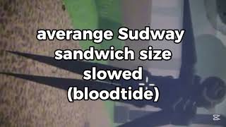 Averange Sudway Sandwich Size Slowed Bloodtide