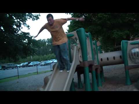Fat Kid Slide Fail