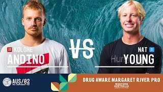 Kolohe Andino Vs. Nat Young - Round Three, Heat 12 - Drug Aware Margaret River Pro 2017