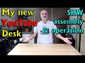 SHW Electric Height Adjustable Computer Desk Easy assembly and operation