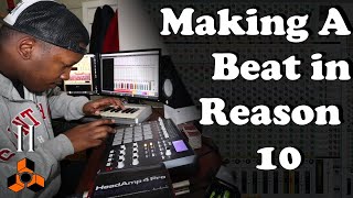 Making A HipHop Beat with Reason 10 | With MPD32 and Midi-Controller