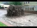 Manitou Springs Flood 9/12/2013 - Canon Avenue manhole geyser blowing...