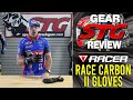 Racer Race Carbon II Waterproof Motorcycle Gloves Review from SportbikeTrackGear.com YouTube Video