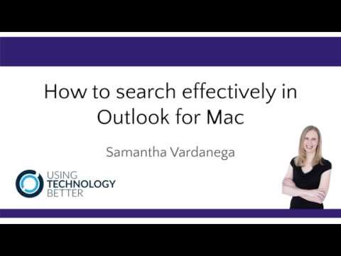 How to quickly find an email in Microsoft Outlook for Mac
