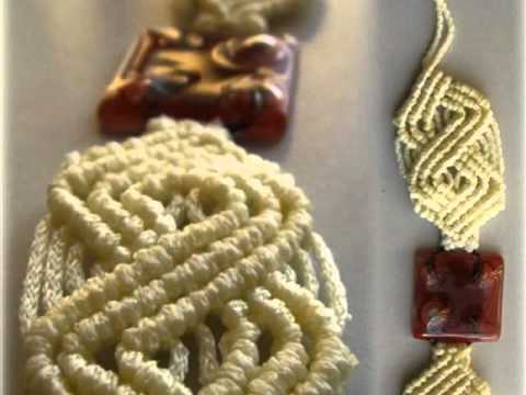 pulseras de macrame anchas