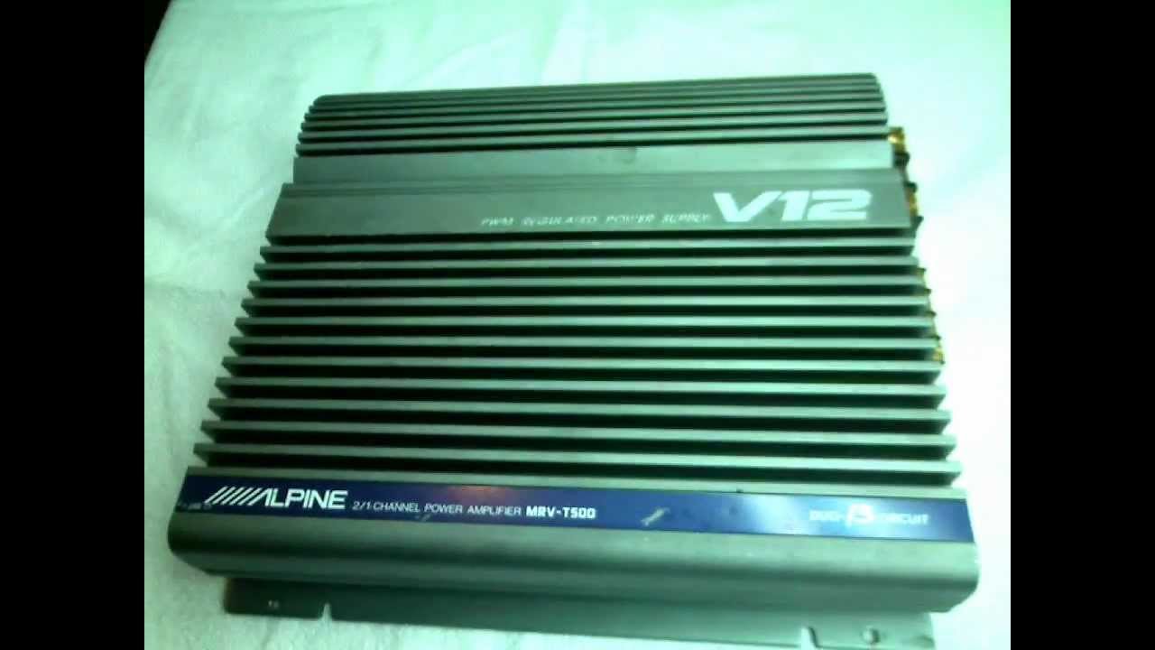 Alpine MRV-T500 V12 Amplifier Old School amplificador - YouTube