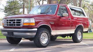1992 Ford Bronco Eddie Bauer Walkaround & Demo