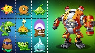 Plants Vs Zombies 2 Zombie Z MECH Vs Cada Planta Fuerte de Cada Mundo