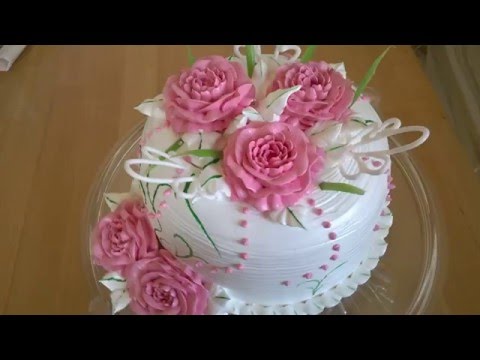 Пион из крема мастер класс