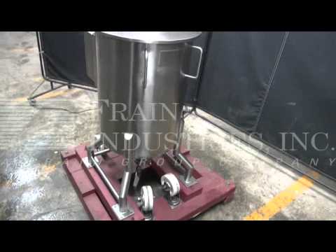 30 gallon, stainless steel, single wall mixing tank