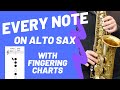 How to Play EVERY NOTE (Chromatic Scale) on Alto Sax - With Fingering Charts