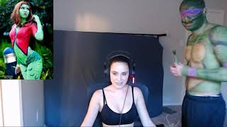 Erobb221 first time painting playmate's body - Cosplay Bodypainting - Poison Ivy