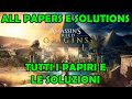 ASSASSIN'S CREED ORIGINS - TUTTI I PAPIRI E LE SOLUZIONI - All Papyrus Puzzle Solutions & Locations