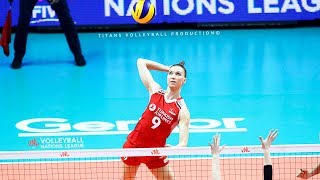Meliha Ismailoglu - Best Volleyball Actions Womens Volleyball Nations League 2019