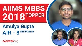 AIIMS MBBS 2018 Topper Interview | AIR 8 Amulya Gupta Makes His Parents Proud | A Must-Watch Video!