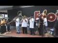 Dancing in the streets with the To Be Continued Brass Band
