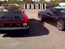 1971 Boss 351 Mustang crushes Corvette Z06
