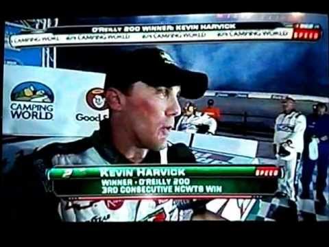 2011 O'Reilly Auto Parts 200 VICTORY LANE KEVIN HARVICK