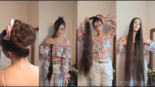 Msrapunzel Rapunzel Shows Off Braided Bun To Long Open Clic Length Hair Asmr