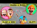 DRONE CATCHES DIANA AND ROMA with BOYFRIEND BLIPPI and VLAD AND NIKI.EXE in REAL LIFE!!
