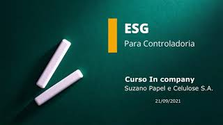 AULA 3 TURMA 01 - ESG para Controladoria - Conceitos e Pontos relevantes