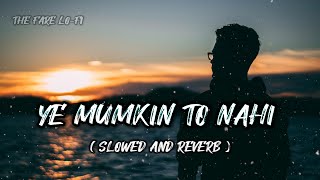Ye Mumkin To Nahi Slowedreverb Sahir Ali Bagga Lo-Fi The Fare Lo-Fi