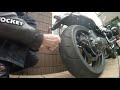 Fixing punctured motorcycle tire