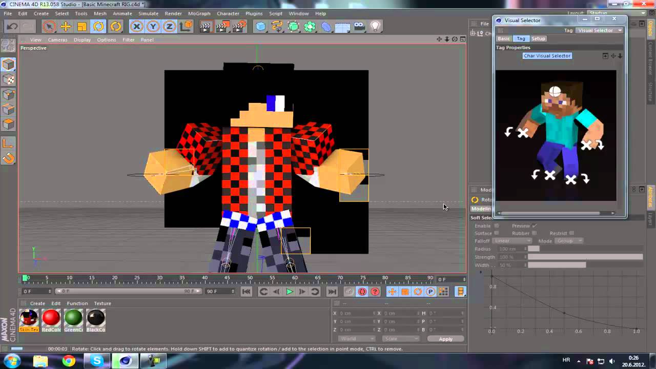 How to Make Minecraft 3D Animation (CINEMA 4D) - YouTube