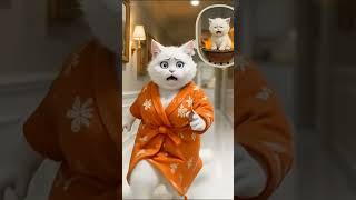 Kitten Burn Her Kids