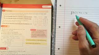 11 Introducing Functions Chapter 2 section 3 Edexcel Pure AS Level Maths