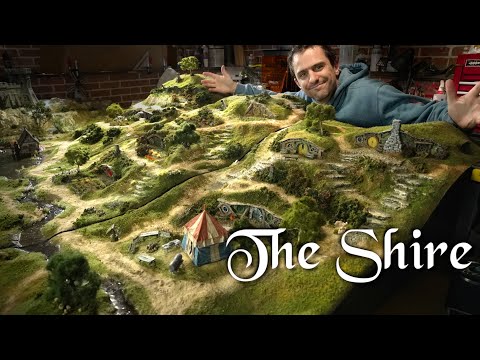I made THE SHIRE into an Ultra Realistic wargaming board! ~Lord of the Rings~