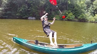 Kayak and Canoe safety: How to get in a swamped kayak or canoe