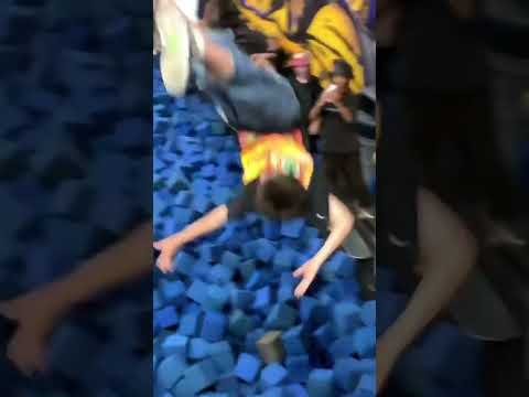 Lincoln foam pit toss 😂