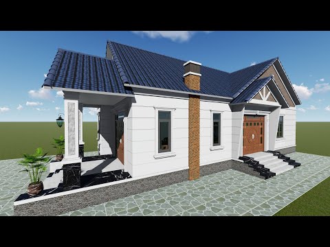 ĐẲNG CẤP Mẫu nhà cấp 4 mái thái 3 phòng ngủ.